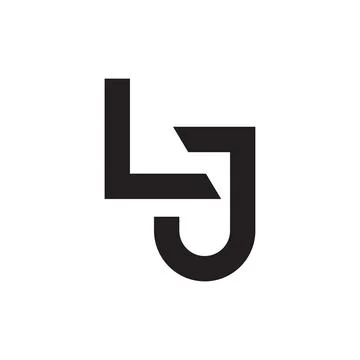Lj initial letter vector logo Stock Illustration