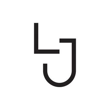 Lj initial letter vector logo Stock Illustration