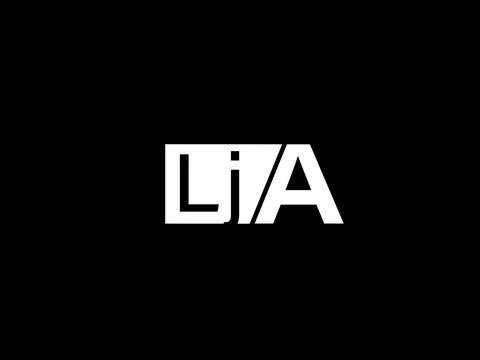 LJA Logo and Graphics design vector art, Icons isolated on black background Stock Illustration