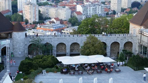 Ljubljana castle Stock Footage 87715951