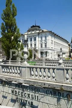 Ljubljana Triple Bridge Stock Photos
