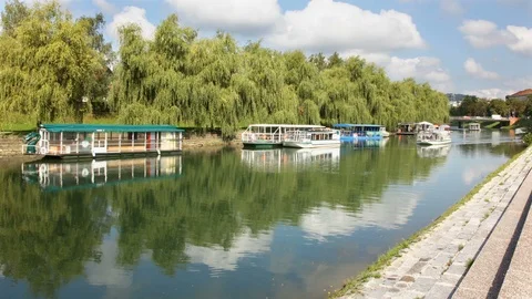 Ljubljanica river Stock Footage 87712823