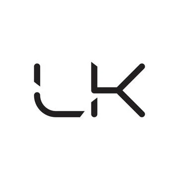 Lk initial letter vector logo icon Stock Illustration