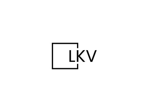 LKV letter initial logo design vector illustration Stock Illustration