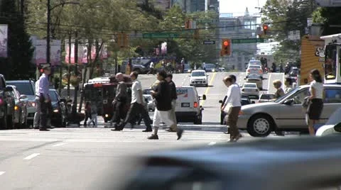 LL Burrard Street Stock Footage 11877992