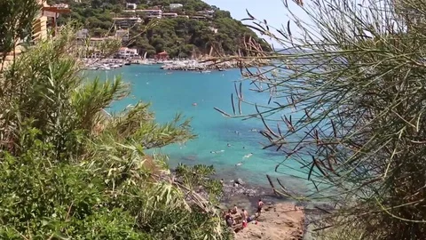 Llafranc bay Stock Footage 87878829