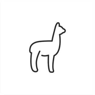 Llama Icon Illustrazione stock