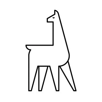 Llama Logo Stock Illustration