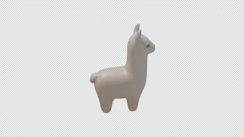 Llama - Loop Alpha HD ProRes Stock Footage 327723782
