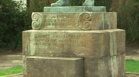 Llandaff Statue 2 库存影片 34027282