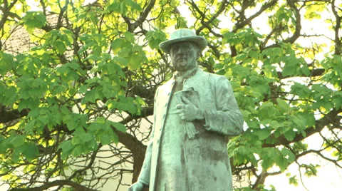 Llandaff Statue 3 库存影片 34027298