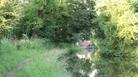 Llangollen Canal Locks In The Summer Stock Footage 74582380
