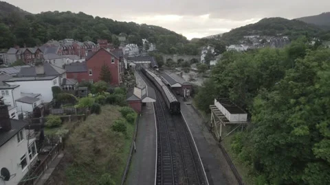 Llangollen Train station Video stock 221845937