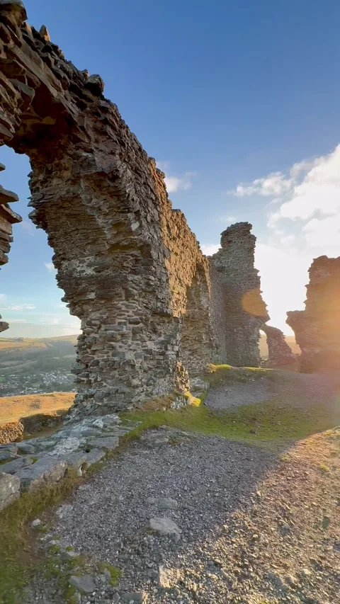 Llangollen, UK 2026 Sep 06 Castell Dinas Bran Stock Footage 344810601