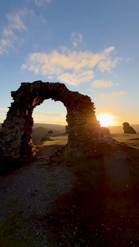 Llangollen, UK 2026 Sep 06 Castell Dinas Bran Stock Footage 344811161