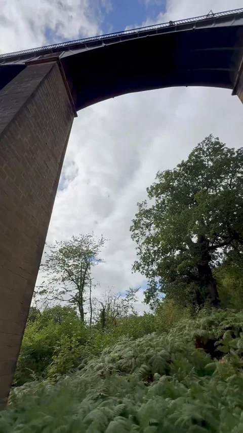 Llangollen, UK 2026 Sep 06 Pontcysyllte Aqueduct Stock Footage 344817002