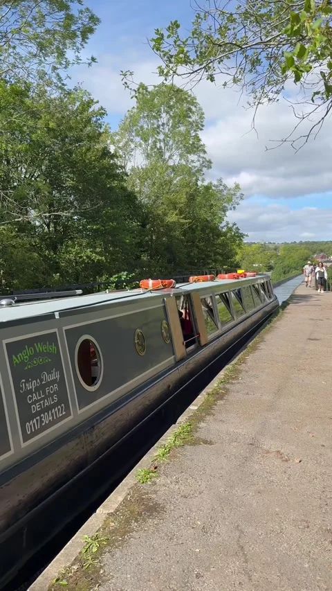 Llangollen, UK 2026 Sep 06 Pontcysyllte Aqueduct Stock Footage 344817092