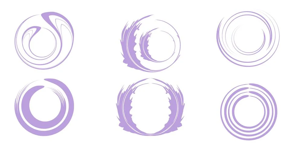 Llection of modern abstract graphic elements. Vortex vector background. Tem.. Stock Illustration