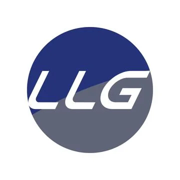 LLG Letter logo Stock Illustration