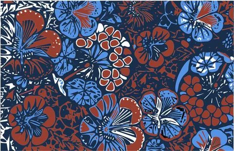 Lllustation of Batik from pattern Indonesia イラスト素材