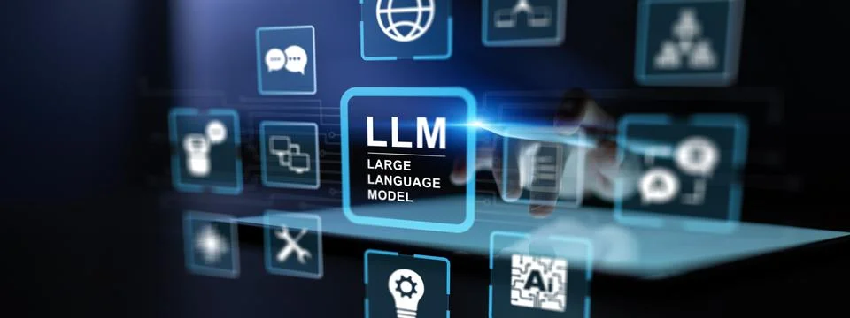 LLM Large Language Model for Natural Language Processing and Artificial Int.. Stock Photos