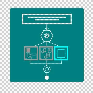 LLM Tool Calling - Parallel Multi-Tool Dispatch Vector Icon Stockillustratie