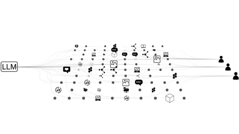 LLMs Large Language Models Natural Language Processing AI 스톡 동영상 275316648