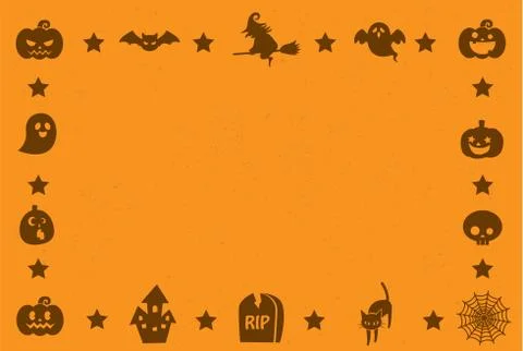 Lloween messagecard Stock Illustration