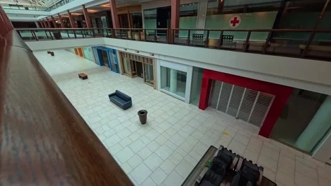 Lloyd Center Mall nearly empty Portland OR USA June 25 2025 스톡 동영상 311957647