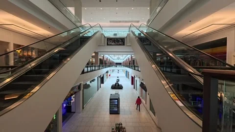 Lloyd Center Mall nearly empty Portland OR USA June 25 2025 스톡 동영상 311957656