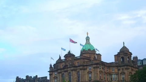 Lloyds Banking Group Head Office, Scotland Stock Footage 83240182