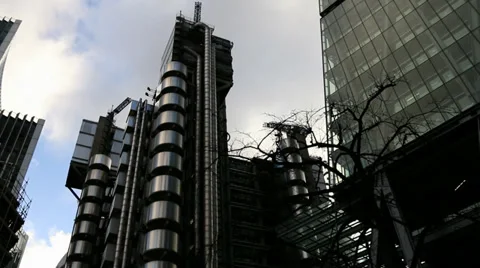 The Lloyd's building Stock Footage 38834093