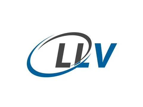 LLV letter creative modern elegant swoosh logo design 스톡 일러스트