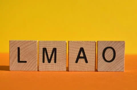 LMAO, acronym Stock Photos