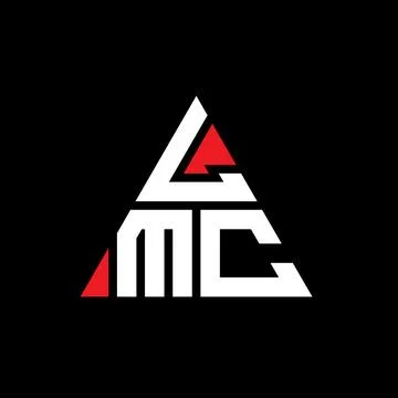 LMC triangle letter logo design with triangle shape. LMC triangle logo desi.. Stock Illustration