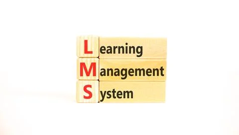 LMS learning management system symbol. Concept words LMS learning management  Fotos de archivo