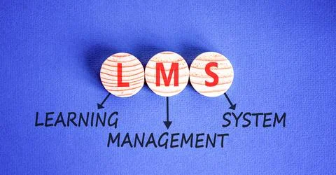 LMS learning management system symbol. Concept words LMS learning management  写真素材