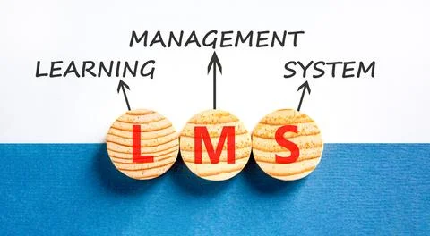 LMS learning management system symbol. Concept words LMS learning management  写真素材