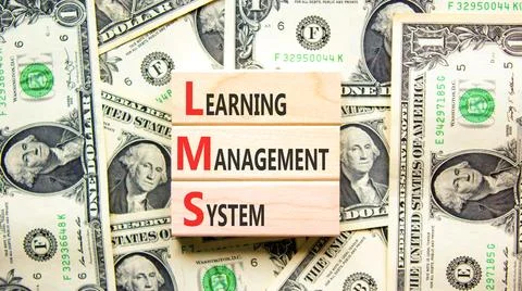 LMS learning management system symbol. Concept words LMS learning management  写真素材