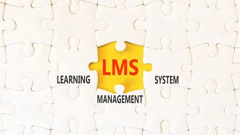 LMS learning management system symbol. Concept words LMS learning management  Fotos de archivo