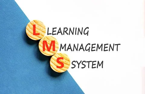 LMS learning management system symbol. Concept words LMS learning management  스톡 사진