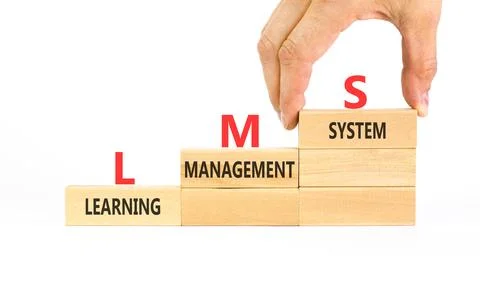 LMS learning management system symbol. Concept words LMS learning management  写真素材
