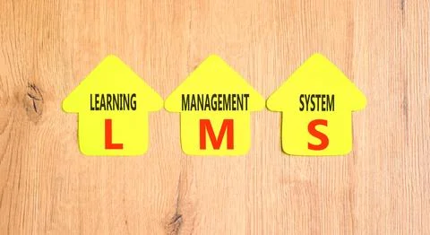 LMS learning management system symbol. Concept words LMS learning management  写真素材