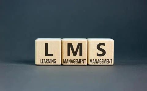 LMS learning management system symbol. Concept words LMS learning management  写真素材