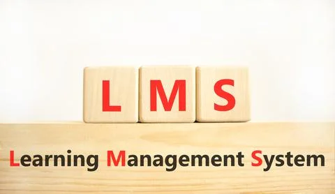 LMS learning management system symbol. Concept words LMS learning management  写真素材