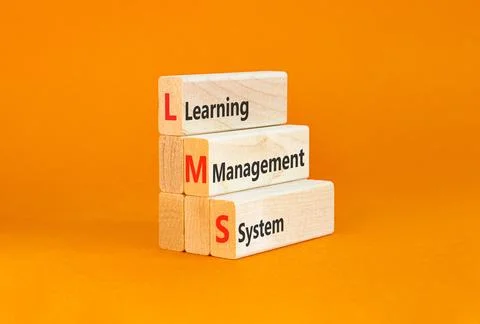 LMS learning management system symbol. Concept words LMS learning management  写真素材