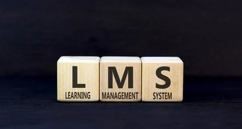 LMS learning management system symbol. Concept words LMS learning management  Stock Photos