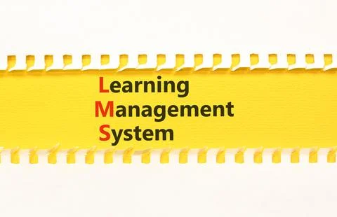 LMS learning management system symbol. Concept words LMS learning management  Stock Photos