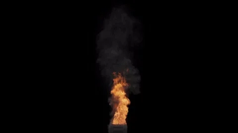 Ln Car Fire Overlay - High Quality Stock Footage Stock Footage 310746970