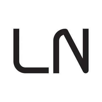 Ln initial letter vector logo icon Stock Illustration
